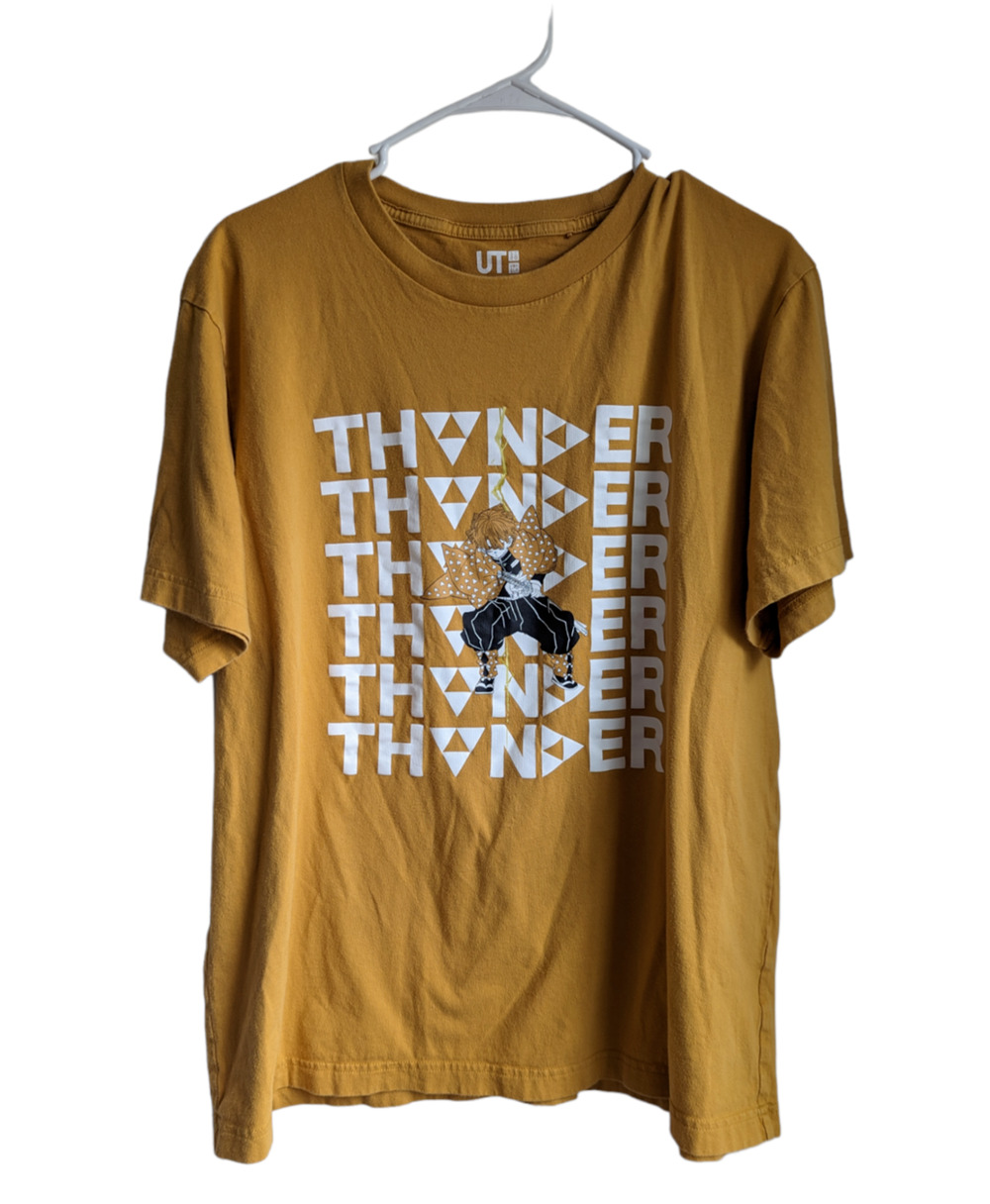 Uniqlo Demon Slayer: Kimetsu no Yaiba UT Graphic Tee Yellow Size XL